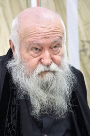 France, Paris (75), Galerie RX, Hermann Nitsch, artiste contemporain autrichien, cofondateur du mouvement Wiener Aktionismus (Actionnisme viennois)