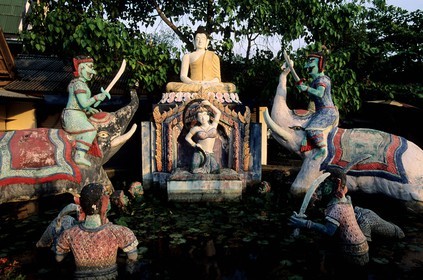 Thailand, gulf of Siam, island of Ko Samui, Ko Faan, temple of Big Buddha