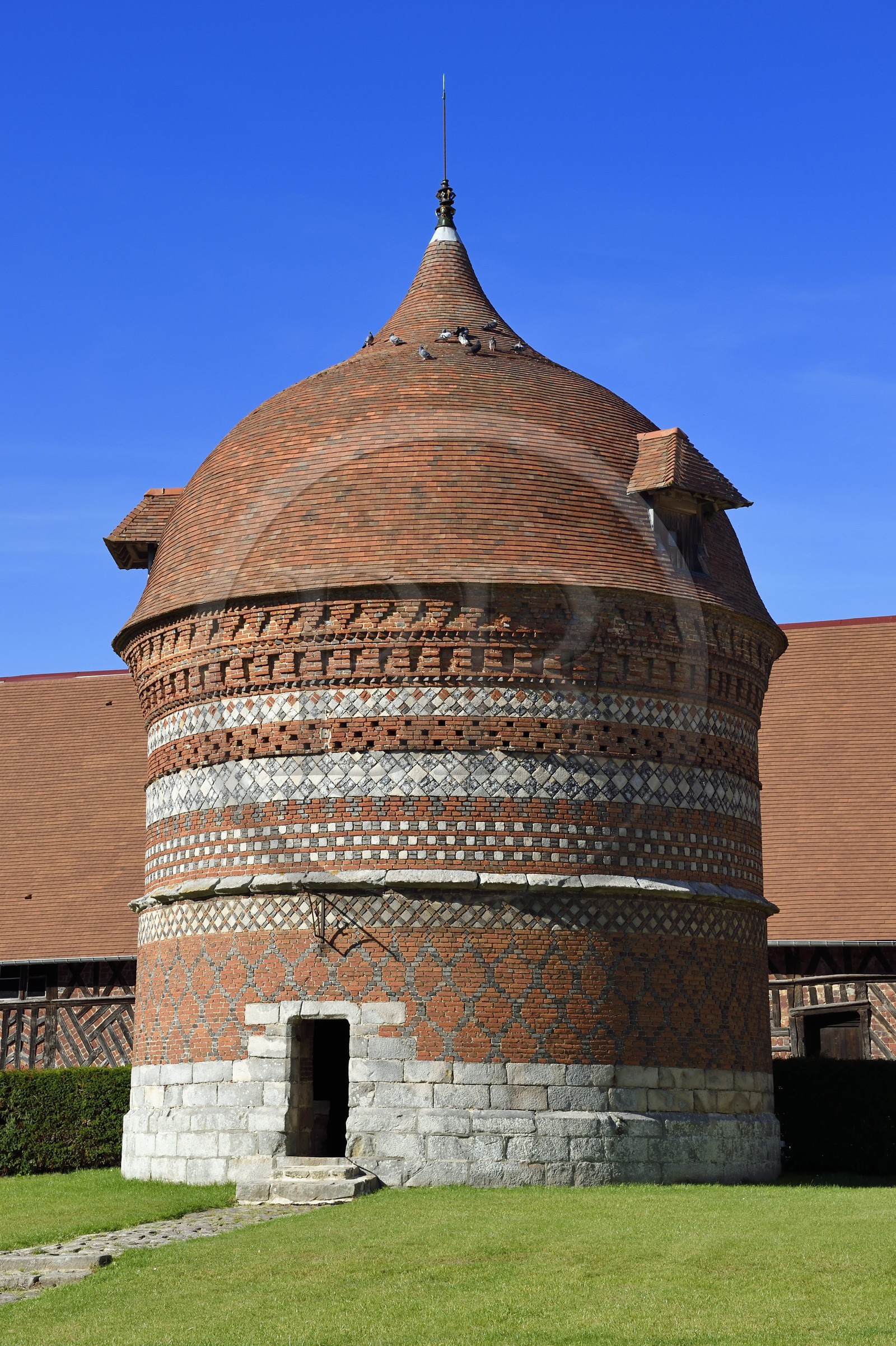 France, Seine-Maritime (76), Côte d'Albatre, Pays de Caux, Varengeville-sur-Mer, le Manoir d'Ango, le colombier
