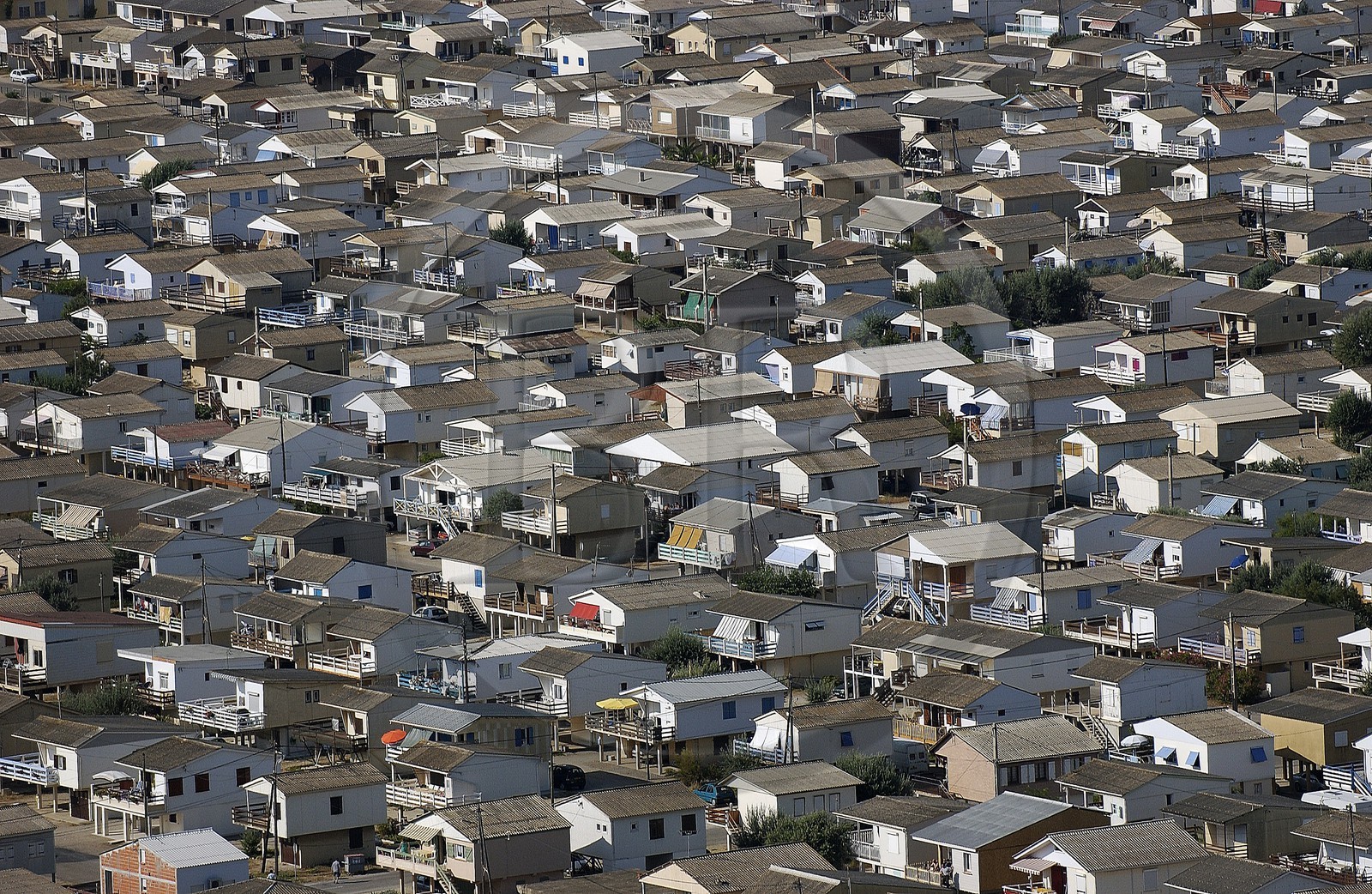 France, Aude (11), le village de Gruissan-Plage est compos