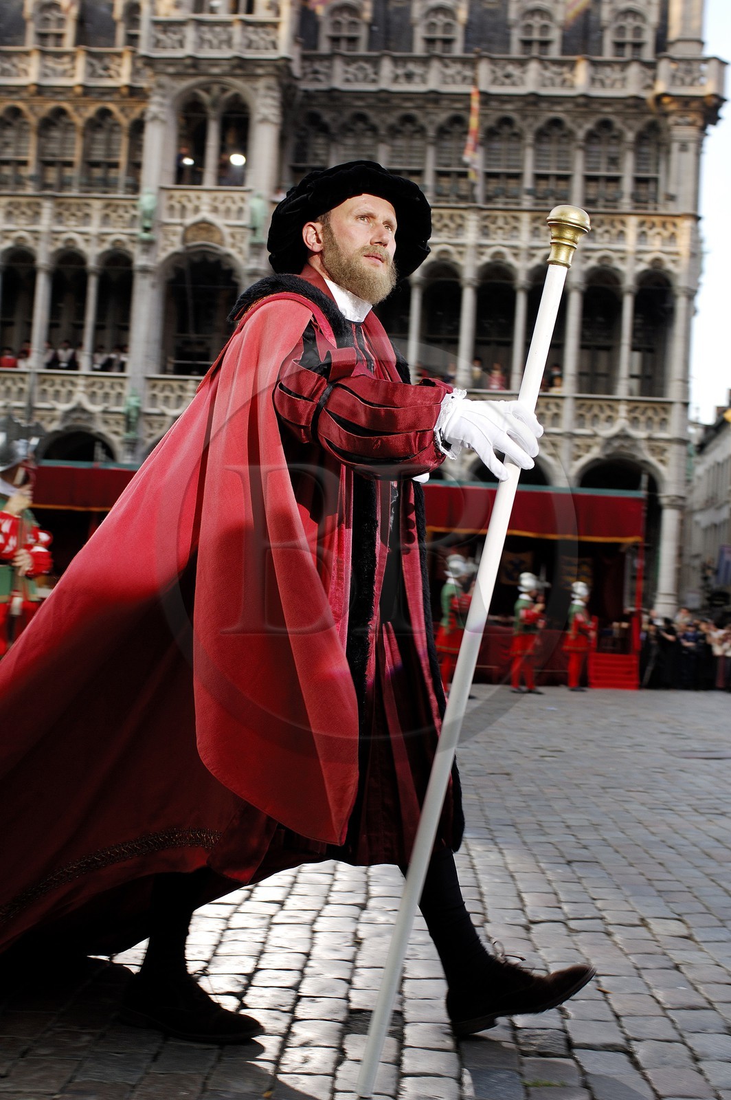 Belgique, Bruxelles, le centre historique, la Grand Place classée Patrimoine Mondial de l'UNESCO, fête de l' Ommegang