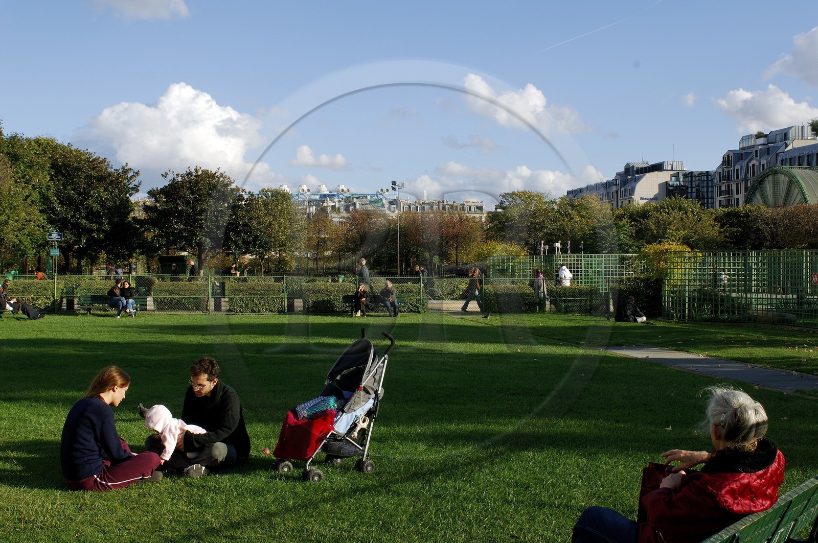 France, Paris (75), le jardin des Halles