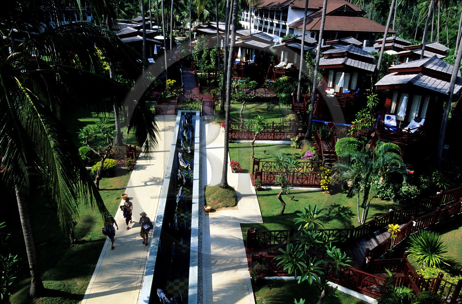 Thaïlande, golfe de Siam, île de Ko Samui, l' hôtel Impérial Boat House