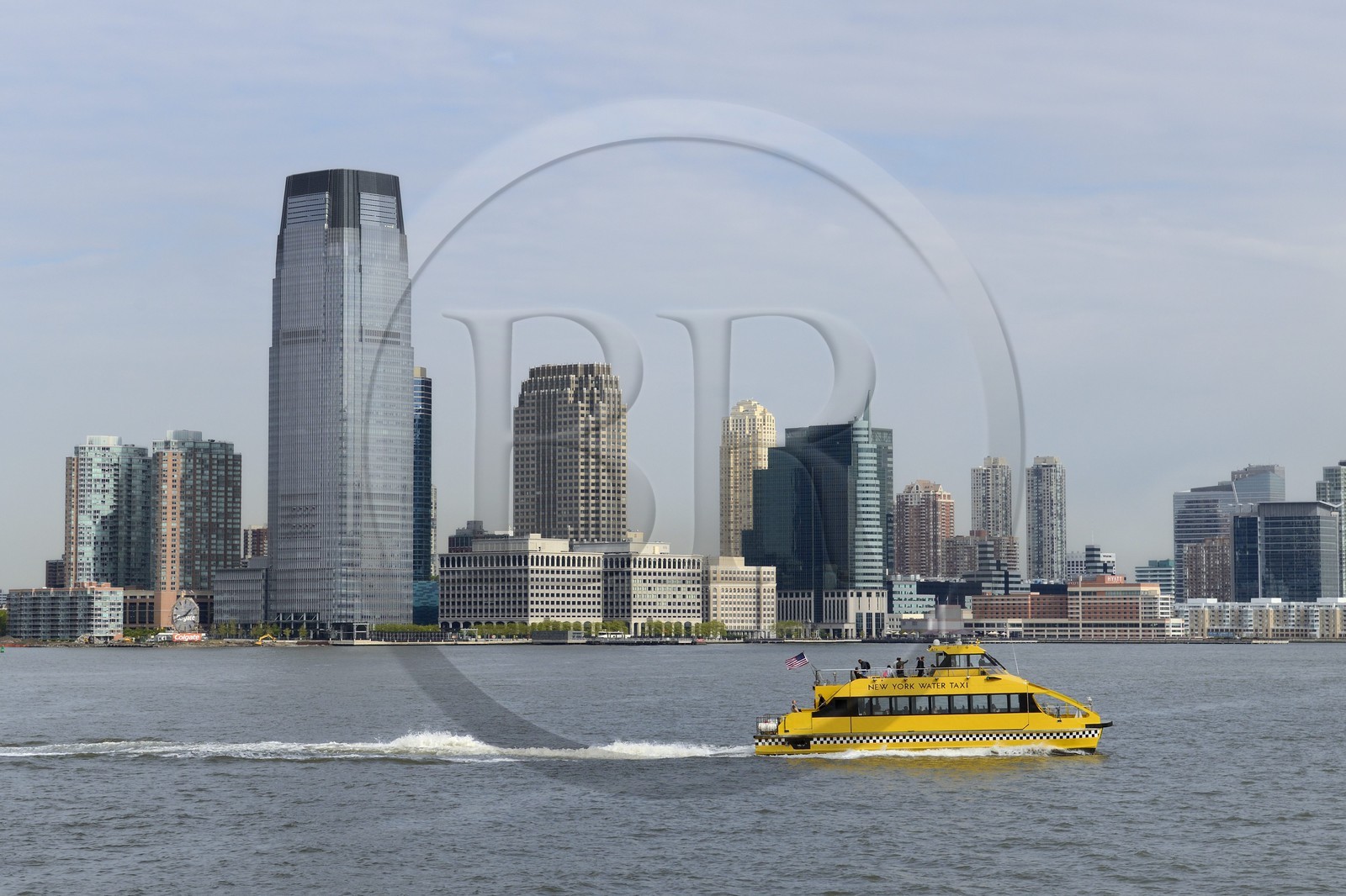 Etats-Unis, New Jersey, Jersey City sur la Hudson River, bateau-taxi (New York Water Taxi)