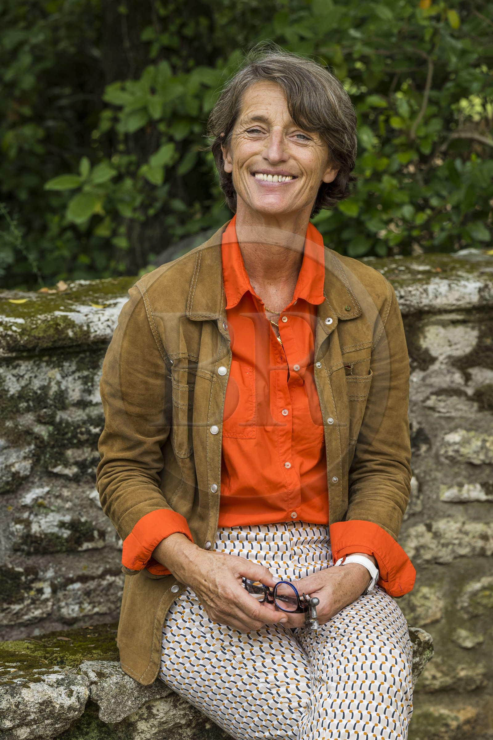 France, Herault, Lavérune, Chateau de l'Engarran, private mansion from the second half of the 18th century called Montpellier Folie, winemaker and owner Diane Losfelt