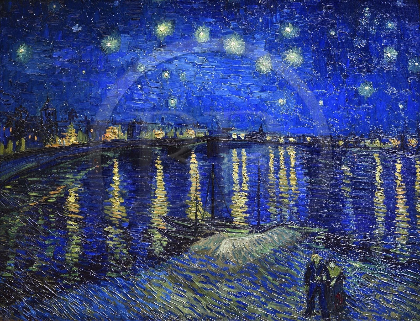 France, Paris (75), le musée d'Orsay, La Nuit étoilée (1888) de Vincent van Gogh