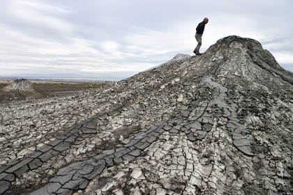 Azerbaïdjan, Gobustan, Parc national de Gobustan, volcans de boue