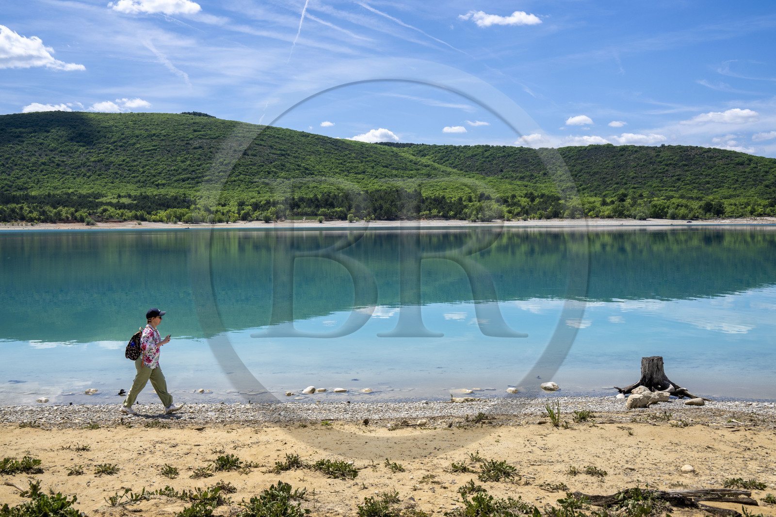 France, Var (83), Parc Naturel Régional du Verdon, Les-Salles-sur-Verdon, lac de Sainte Croix
