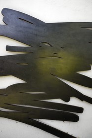France, Var (83), Le Muy, Fondation Bernar Venet, Acier oxycoupé (détail) de Venet