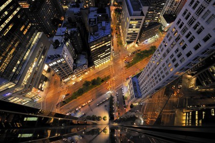 Etats-Unis, New York, Manhattan, broadway depuis le Trump Tower sur Central park west