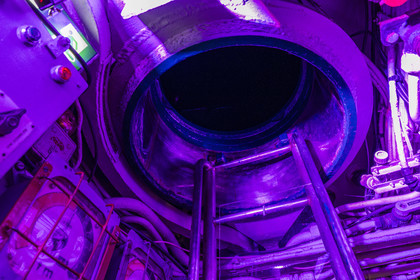 France, Morbihan (56), Lorient, Lorient La Base, ancienne base de sous-marins construite par les Allemands durant la Seconde Guerre mondiale, sous-marin Flore S645 en service de 1964 à 1989 et son musée