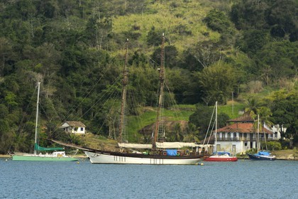 Brésil, Etat de Rio de Janeiro, baie de Paraty, la Fazenda Boa Vista, maison natale de la mère de Heinrich et Thomas Mann