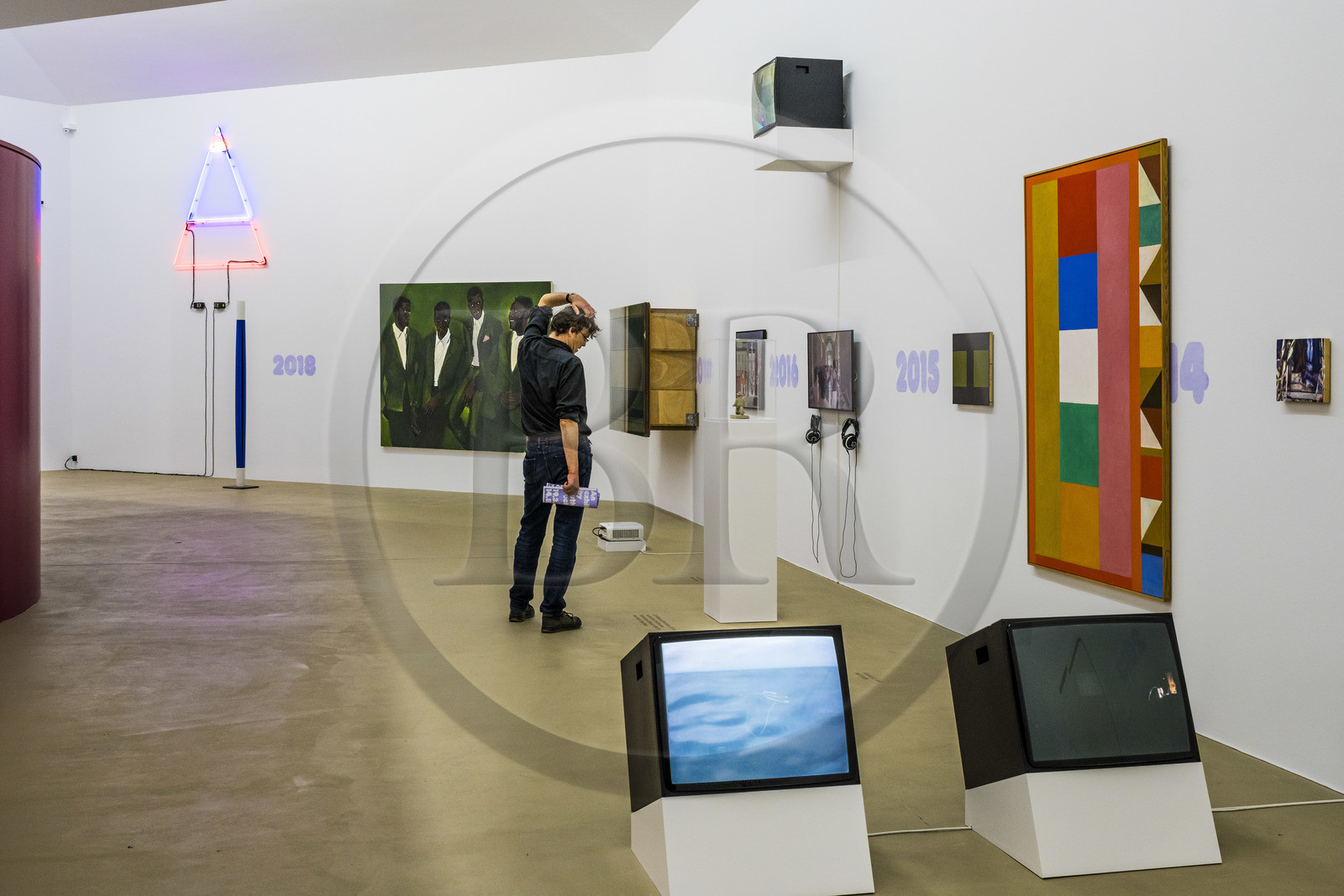 Suisse, Bâle, le Kunstmuseum Basel Gegenwart (musée d'Art contemporain), exposition Heute Nacht getraumt (rêvé cette nuit) proposée par l'artiste Ruth Buchanan