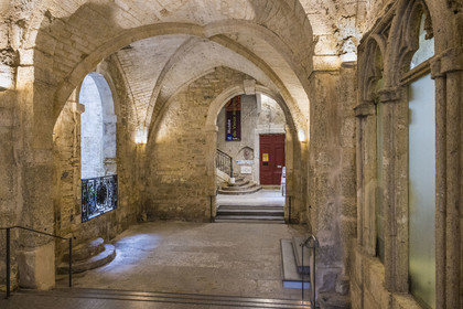 France, Hérault (34), Montpellier, centre historique appelé l’Ecusson, Hotel de Varenne, hotel particulier datant de l'époque médiévale et abritant le Musée du Vieux Montpellier