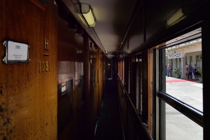 Namibie, région de Khomas, Windhoek, le train Shongololo express, le wagon-lits