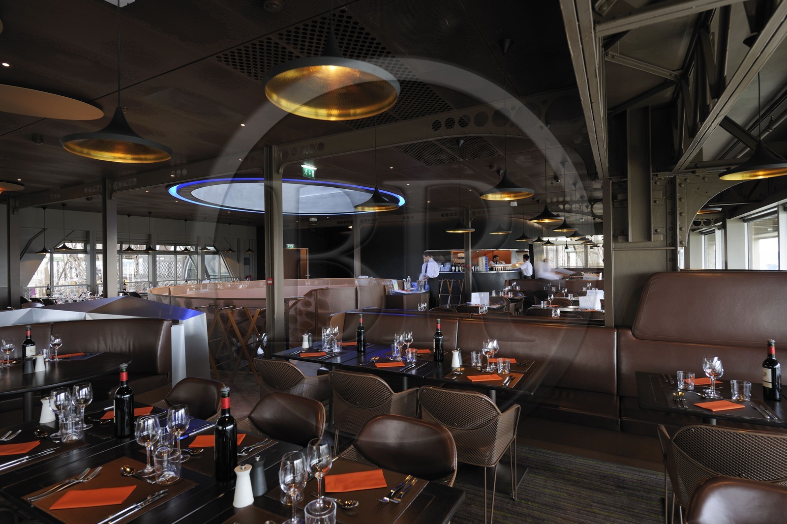 France, Paris (75), la Tour Eiffel, restaurant le 58 Tour Eiffel au premier étage