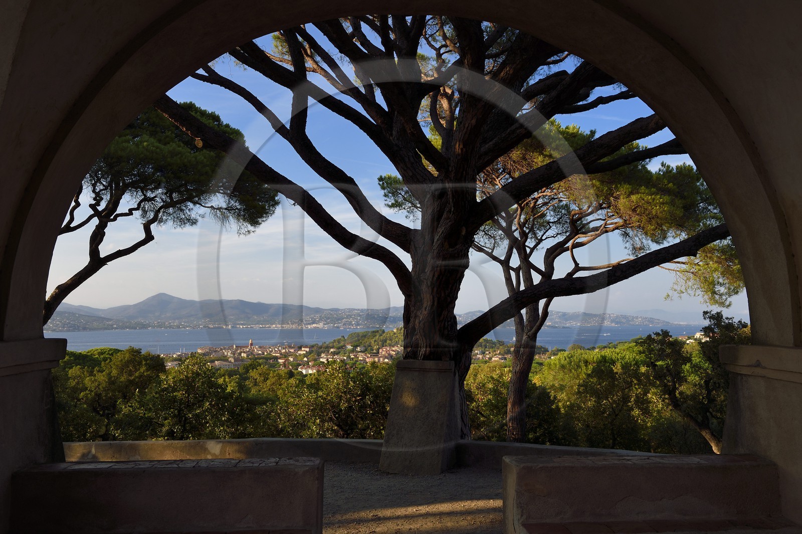 France, Var, Saint-Tropez seen from the sainte-Anne chapel