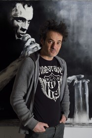 France, Paris (75), Atelier de l'artiste peintre Fred Kleinberg