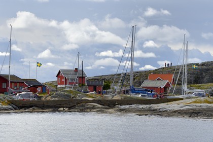 Suède, Västra Götaland, Väderöarna (iles météo) au large de Fjällbacka, le petit port
