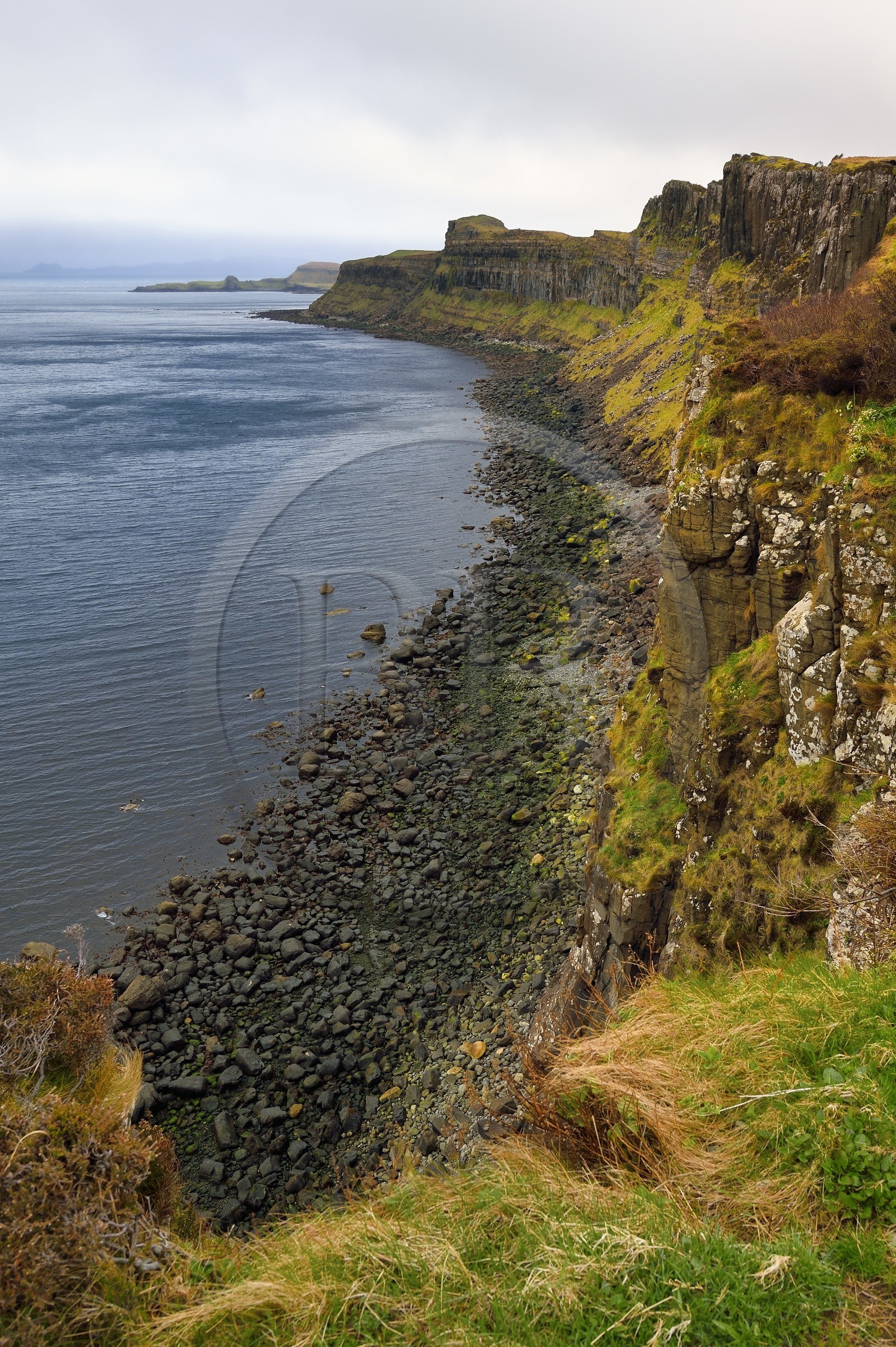 United Kingdom, Scotland, Highlands, Hebrides, Isle of Skye, Trotternish, Staffin, the Kilt Rock
