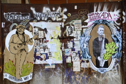 Espagne, Andalousie, Grenade, l'ancien quartier arabe de l' Albayzin, graffiti