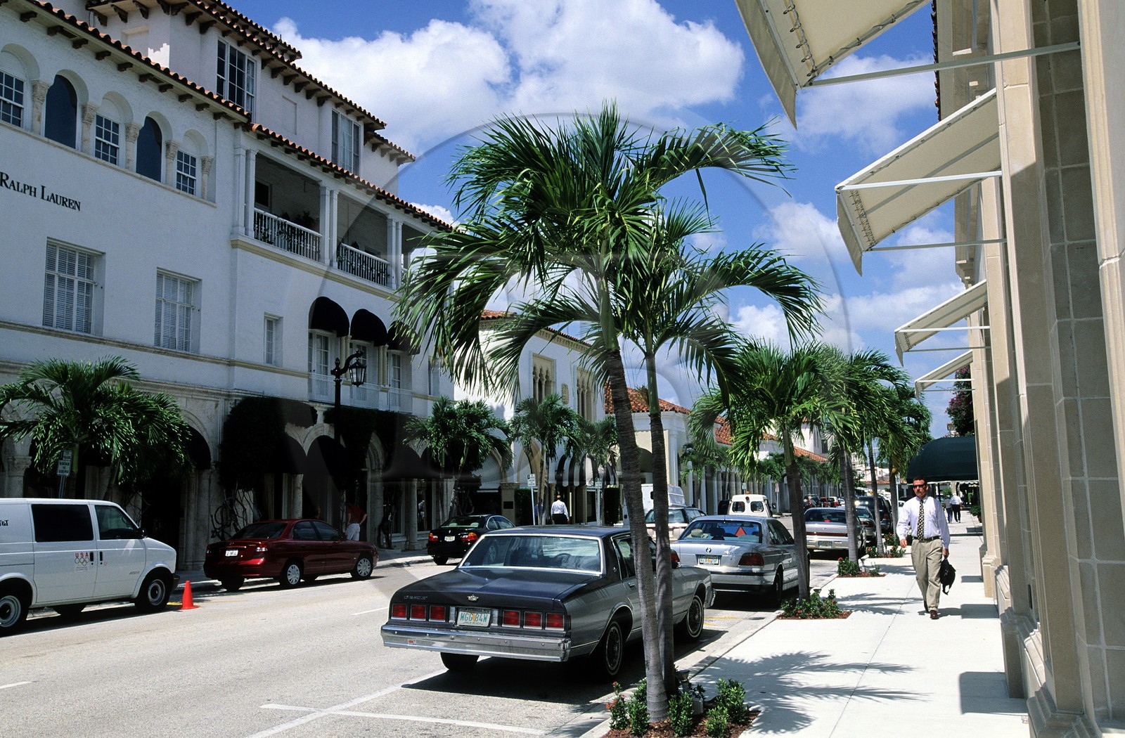 Etats-Unis, Floride, Palm Beach, les boutiques chic de Worth Avenue