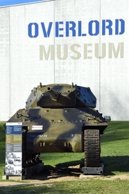 France, Calvados (14), Colleville-sur-Mer, Overlord-Museum, Normandy 44, char américain M10 Wolverine tank destroyer