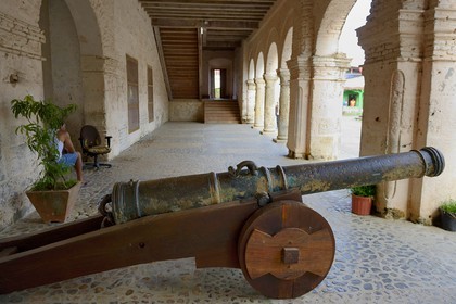 Panama, province de Colon, Portobelo, classé Patrimoine Mondial de l'UNESCO, Casa de la Aduana Real aussi appelée Contaduria, édifiée en 1630