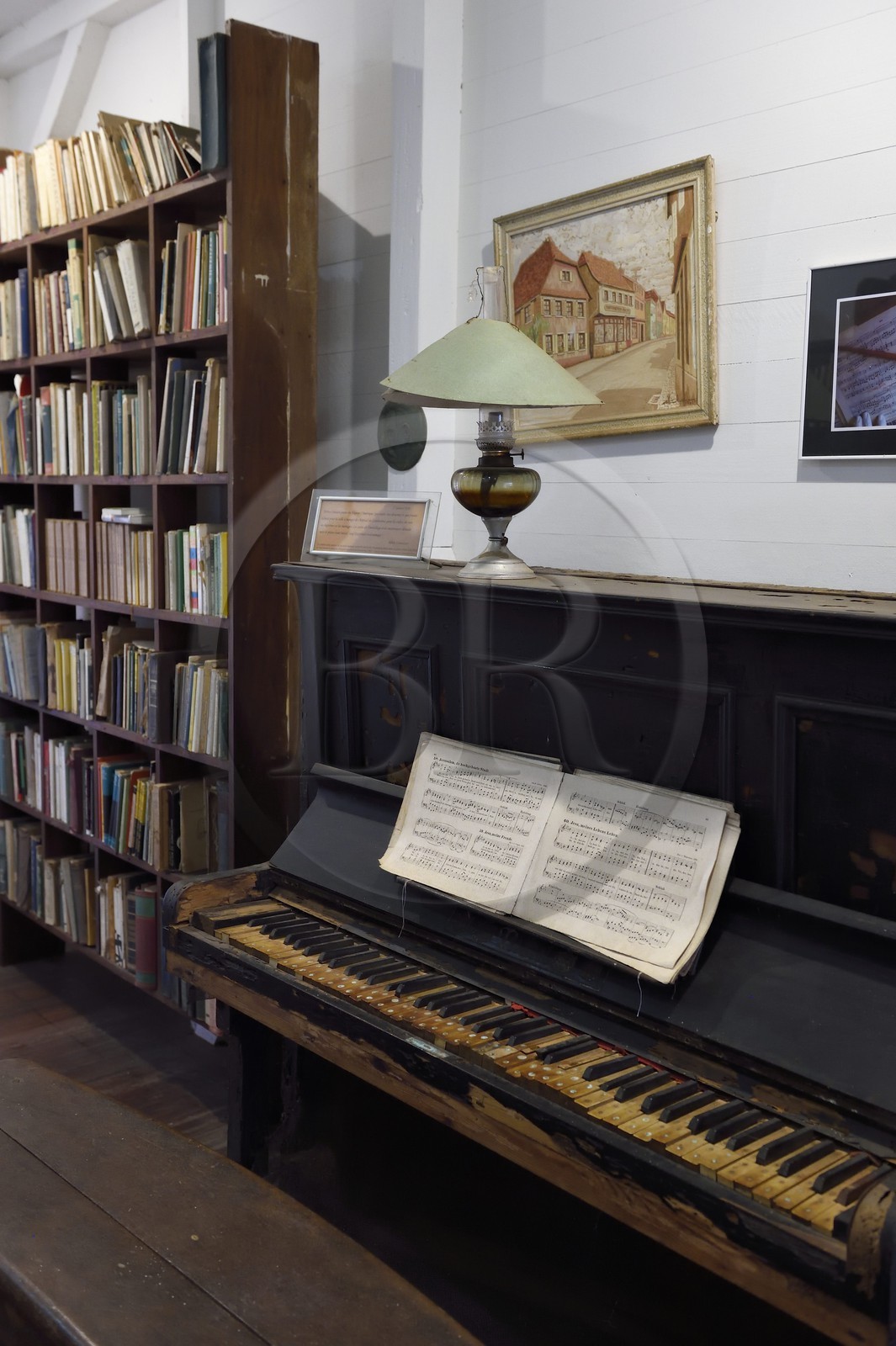Gabon, Moyen-Ogooue Province, Lambaréné, the former Albert Schweitzer Hospital now a museum, the piano on which the doctor loved to play Bach