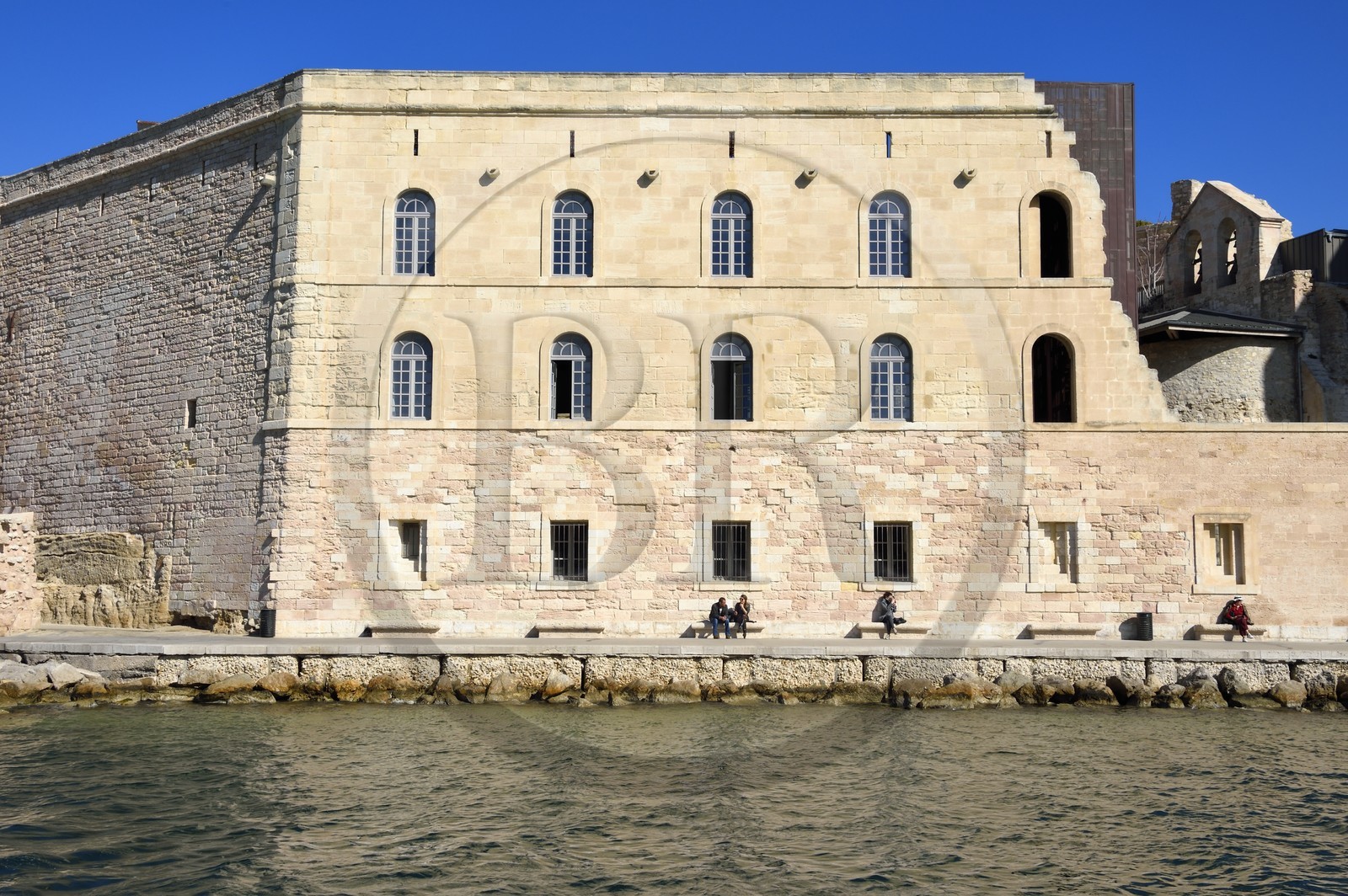 France, Bouches-du-Rhône (13), Marseille, le musée MuCEM en partie à l'intérieur du Fort Saint Jean