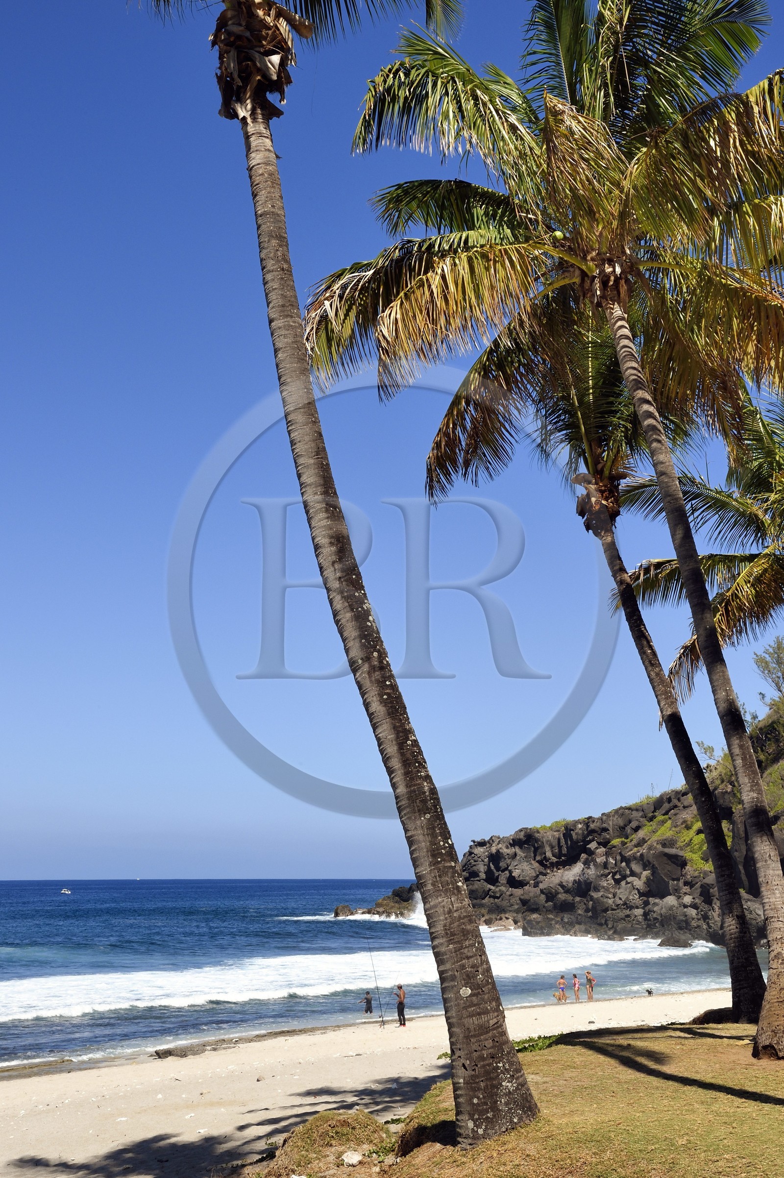 France, Ile de la Reunion, Petite-Ile sur la côte sud, plage de Grand-Anse