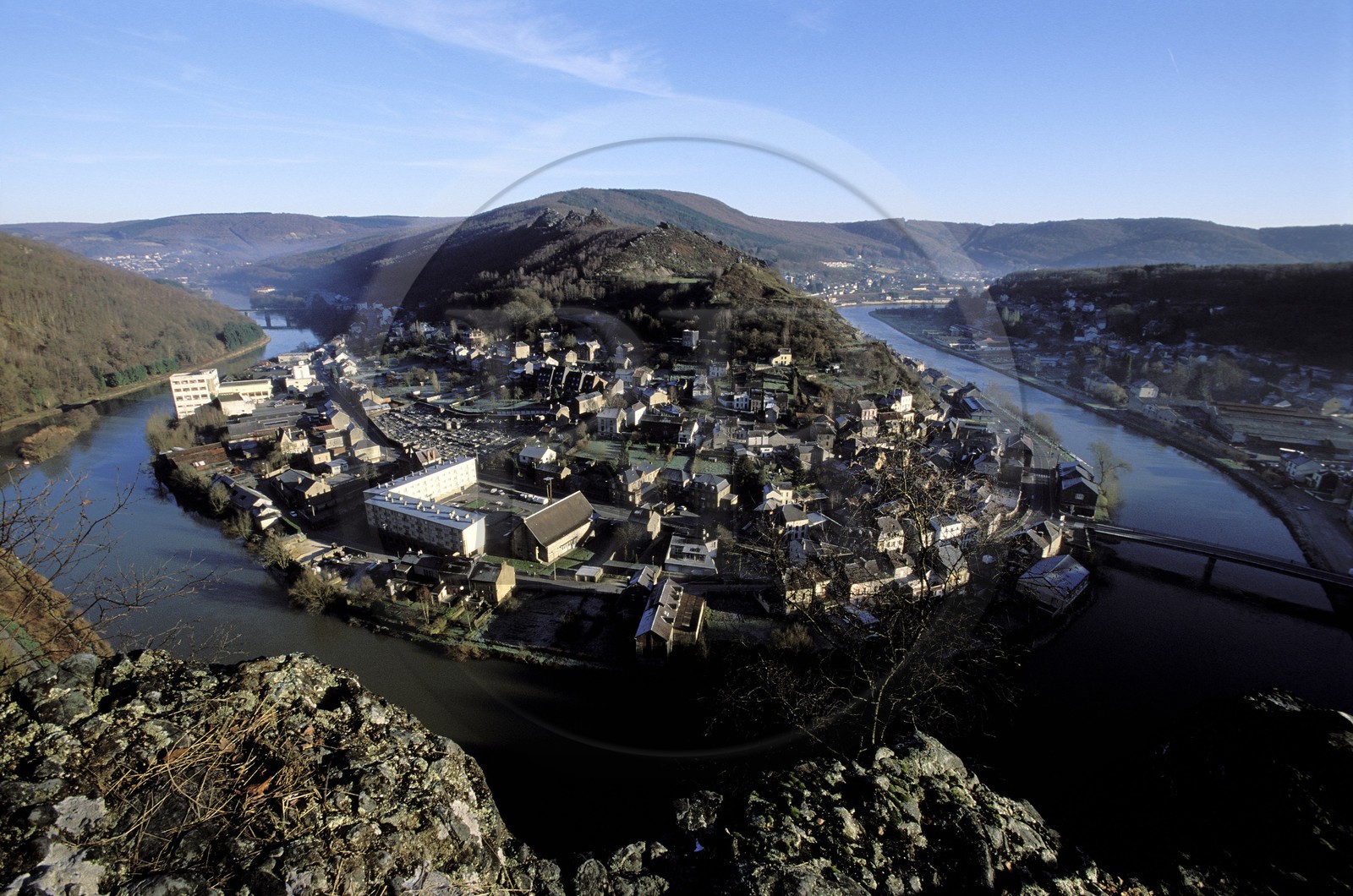 France, Ardennes, the village of Revin and the banks of the Meuse river