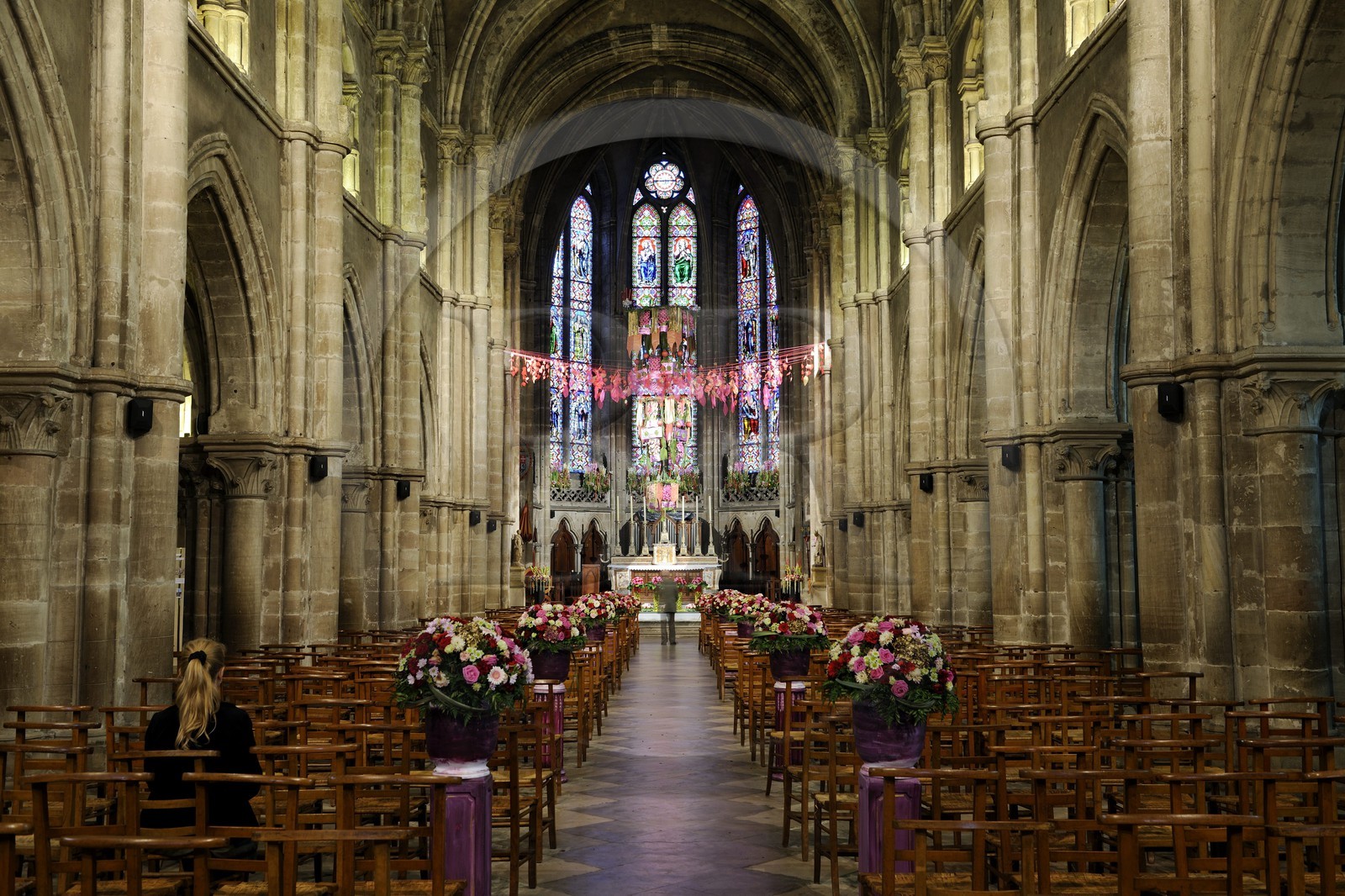 France, Vosges (88), Epinal, la basilique Saint-Maurice