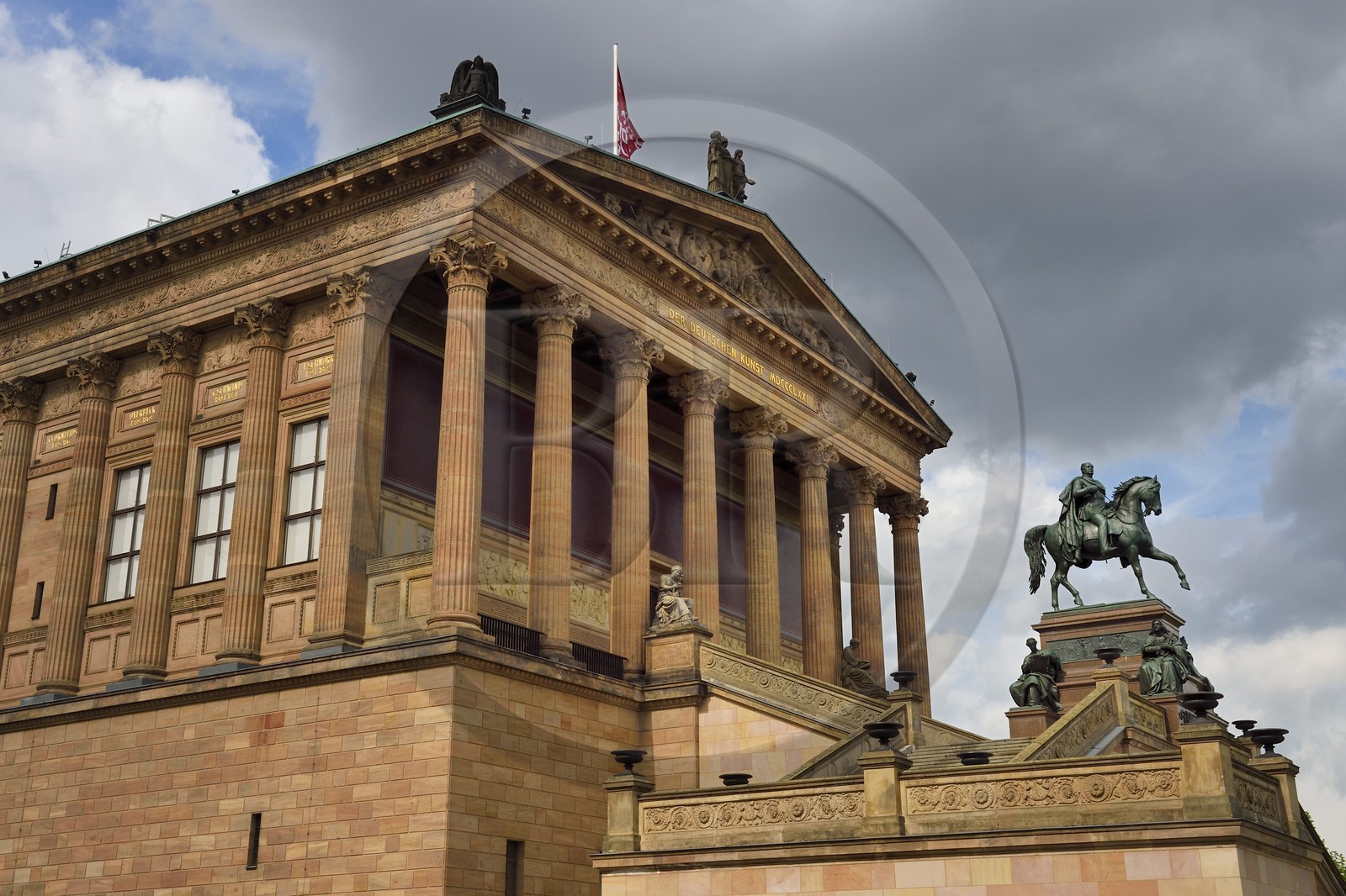 Allemagne, Berlin, l'Ile aux musées, classée Patrimoine Mondial de l'UNESCO, la Alte Nationalgalerie