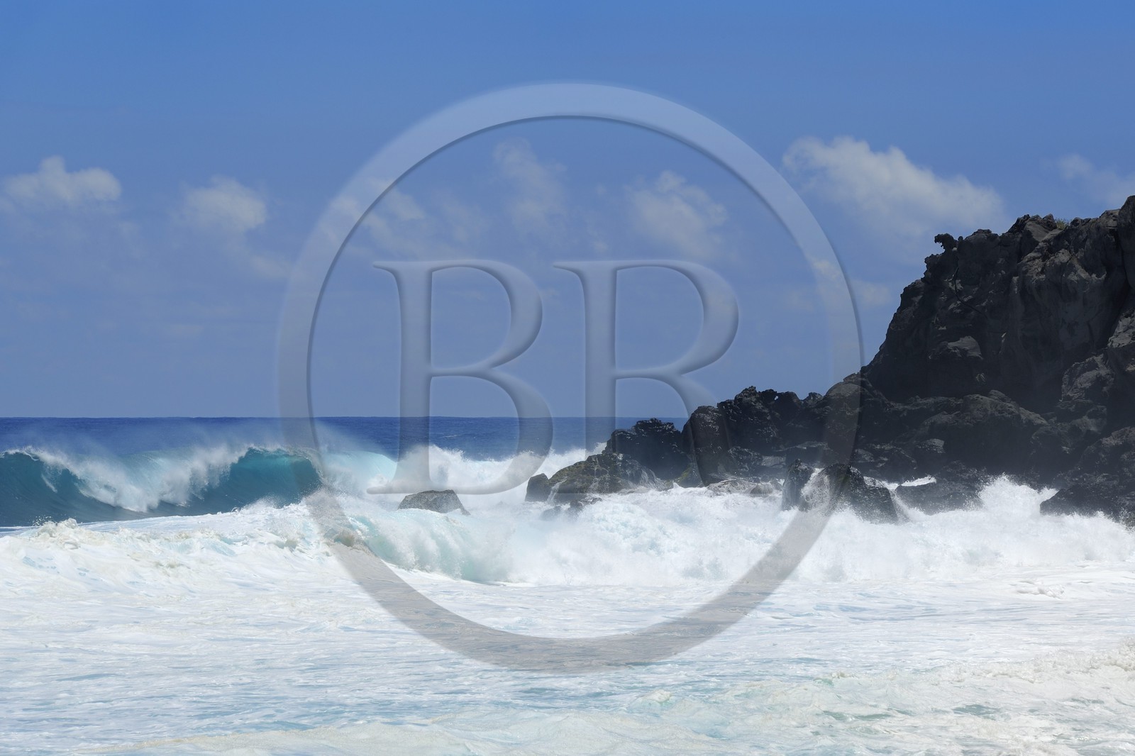 France, île de la Réunion, la côte sud, plage de Grand-Anse