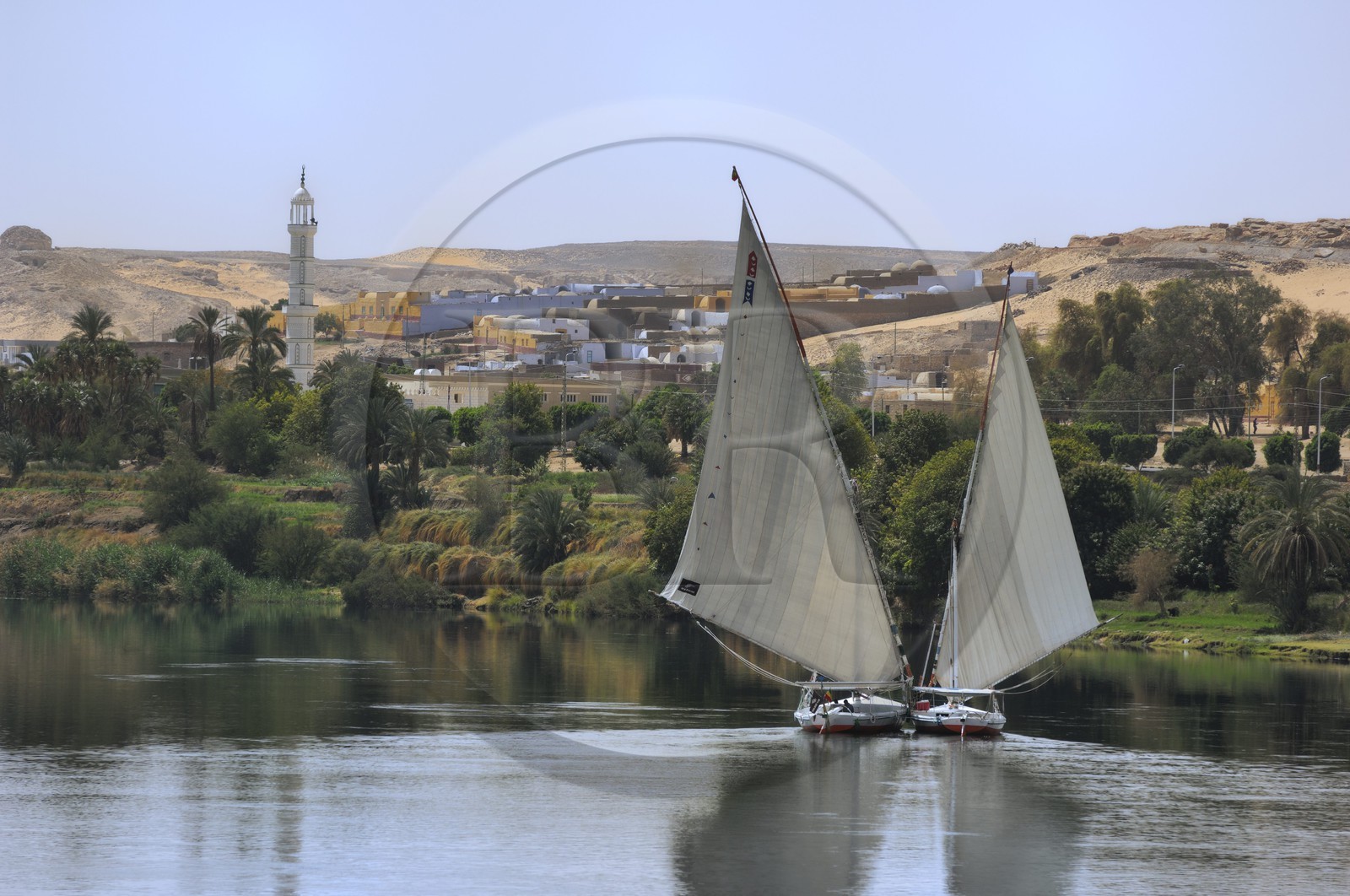 Egypt, Upper Egypt, Nile Valley, the Nile river between Kom Ombo and Aswan