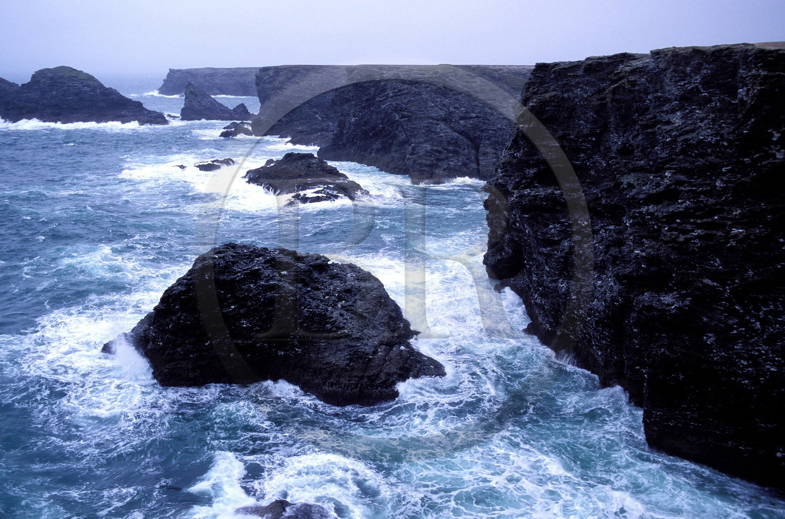 France, Morbihan (56), Belle-île, près de la grotte de l' Apothicairerie