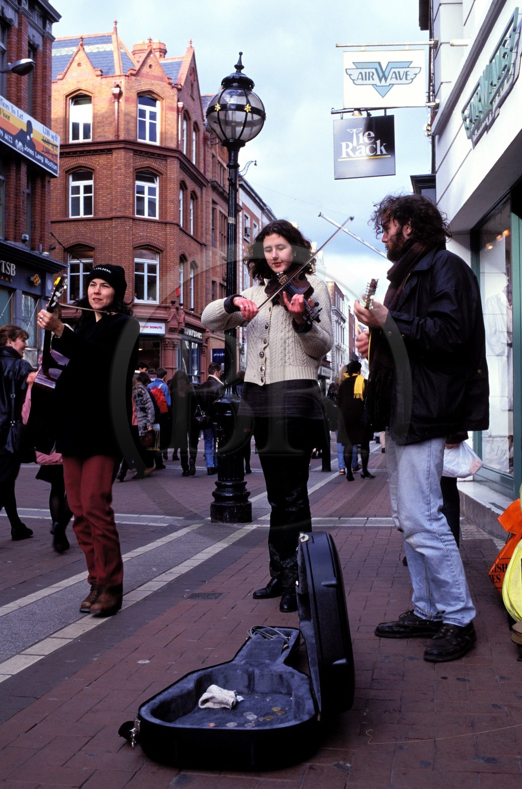 Irlande, Dublin, musiciens de rue Grafton St