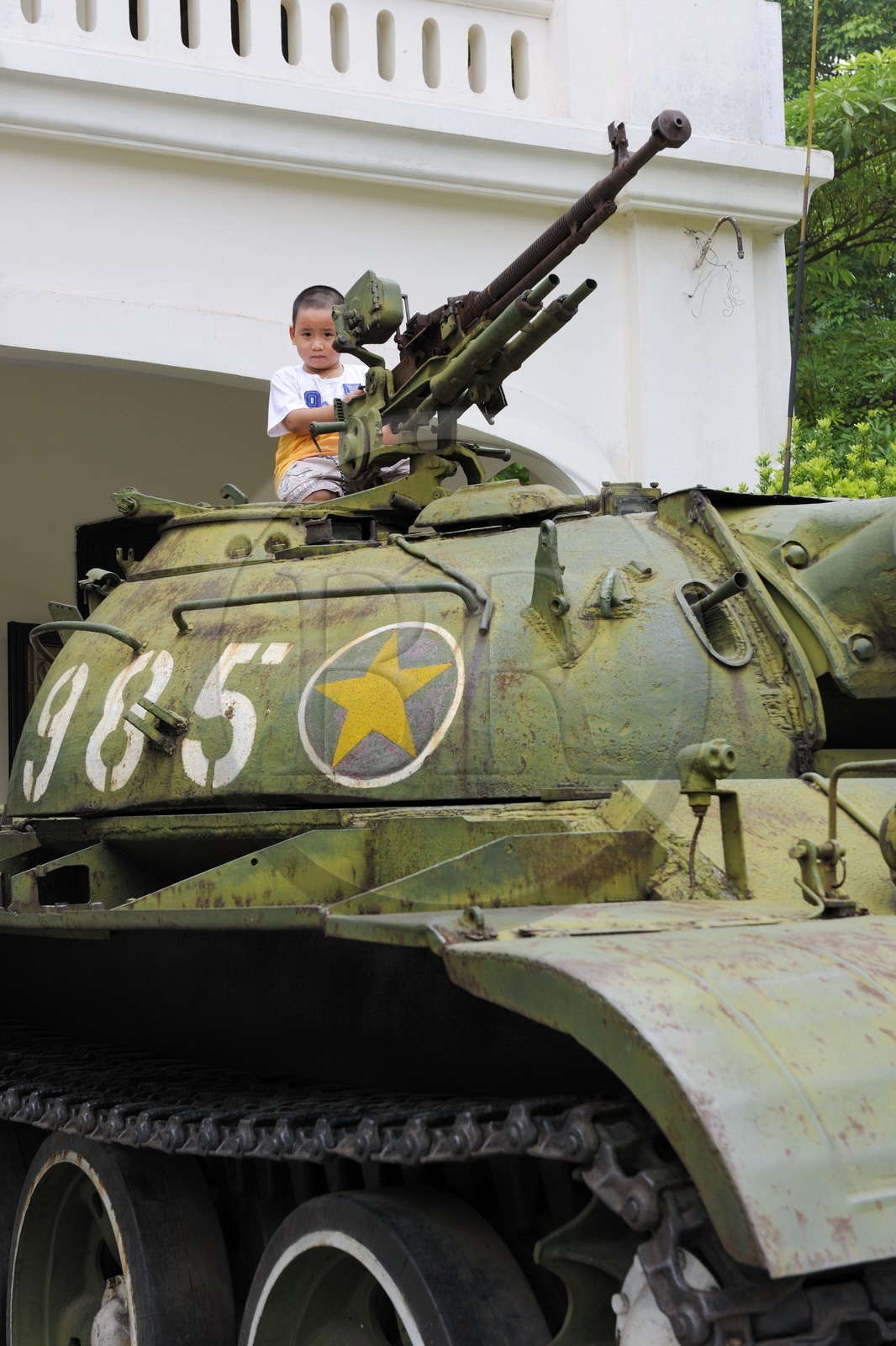 Vietnam, Hanoi, the army museum, russian tank from the Saigon battle