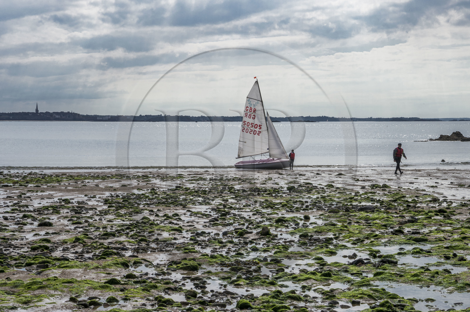 France, Ille-et-Vilaine (35), Côte d'Emeraude, Saint-Malo, plage du Mihinic