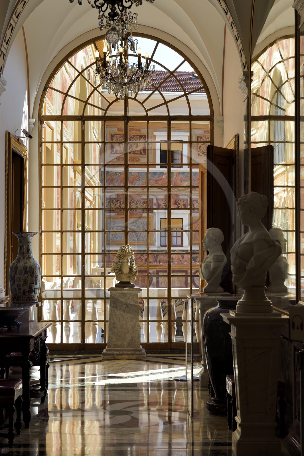 Principauté de Monaco, Monaco, le Rocher, le palais princier, la Gallerie des Glaces