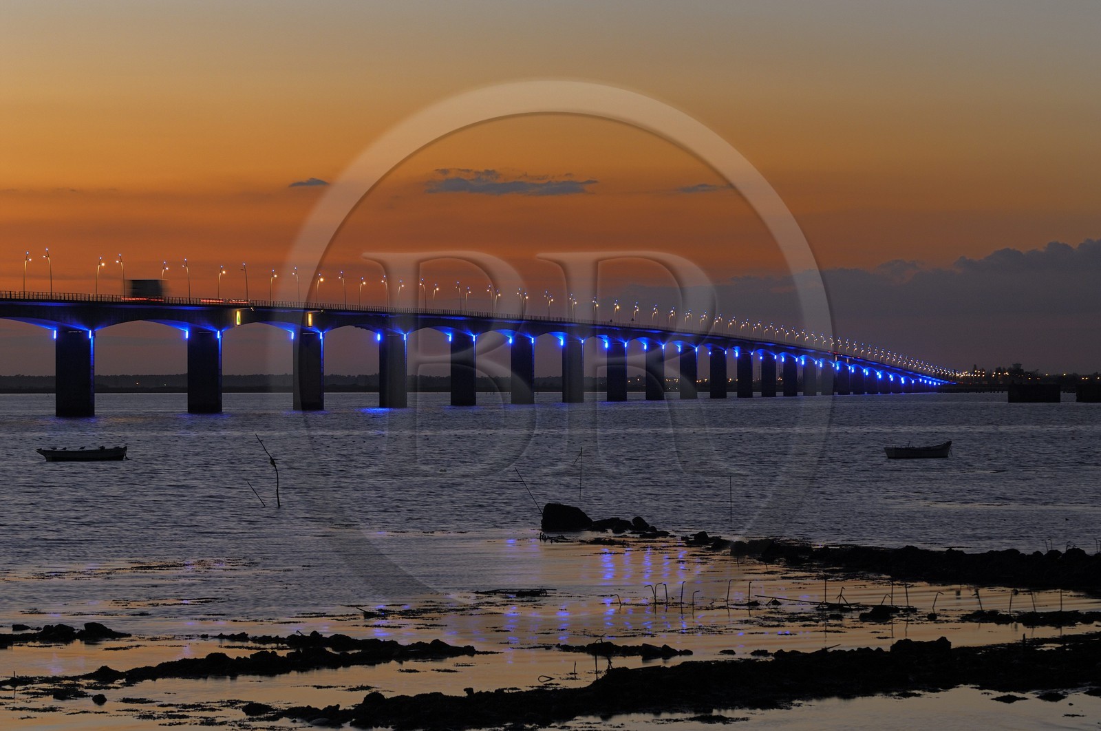 France, Charente-Maritime (17), Ile d'Oléron, le pont viaduc d'Oléron