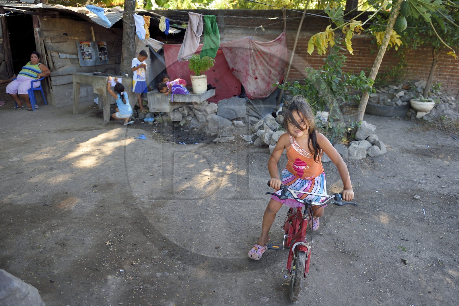 Nicaragua, Granada, quartier populaire dans le bas de la calle El Caimito