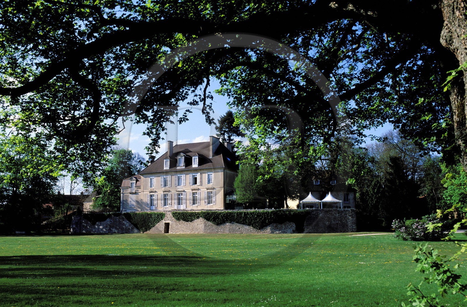 France, Haute Saone, village of Gray, castle of Rigny hotel with public restaurant
