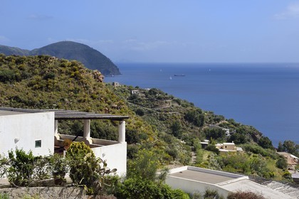 Italy, Sicily, Aeolian Islands, listed as World Heritage by UNESCO, Lipari Island, traditional house on the south-east coast