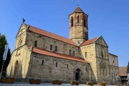 France, Bas-Rhin (67), Rosheim, église romane Saint-Pierre et St-Paul