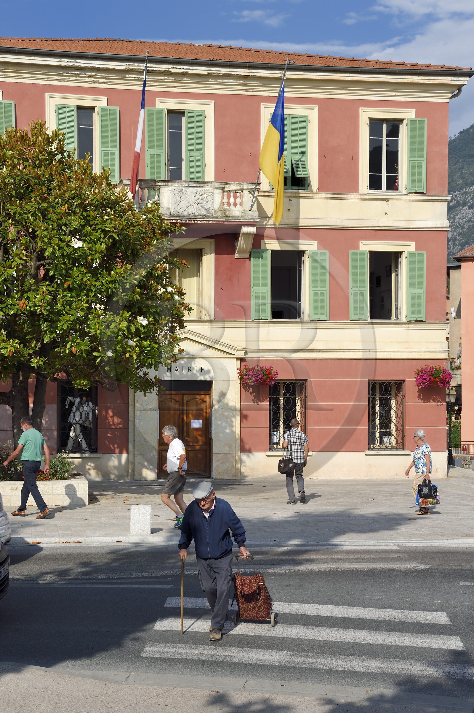 France, Alpes-Maritimes (06), vallée de la Bévéra, Sospel, l'hotel de ville