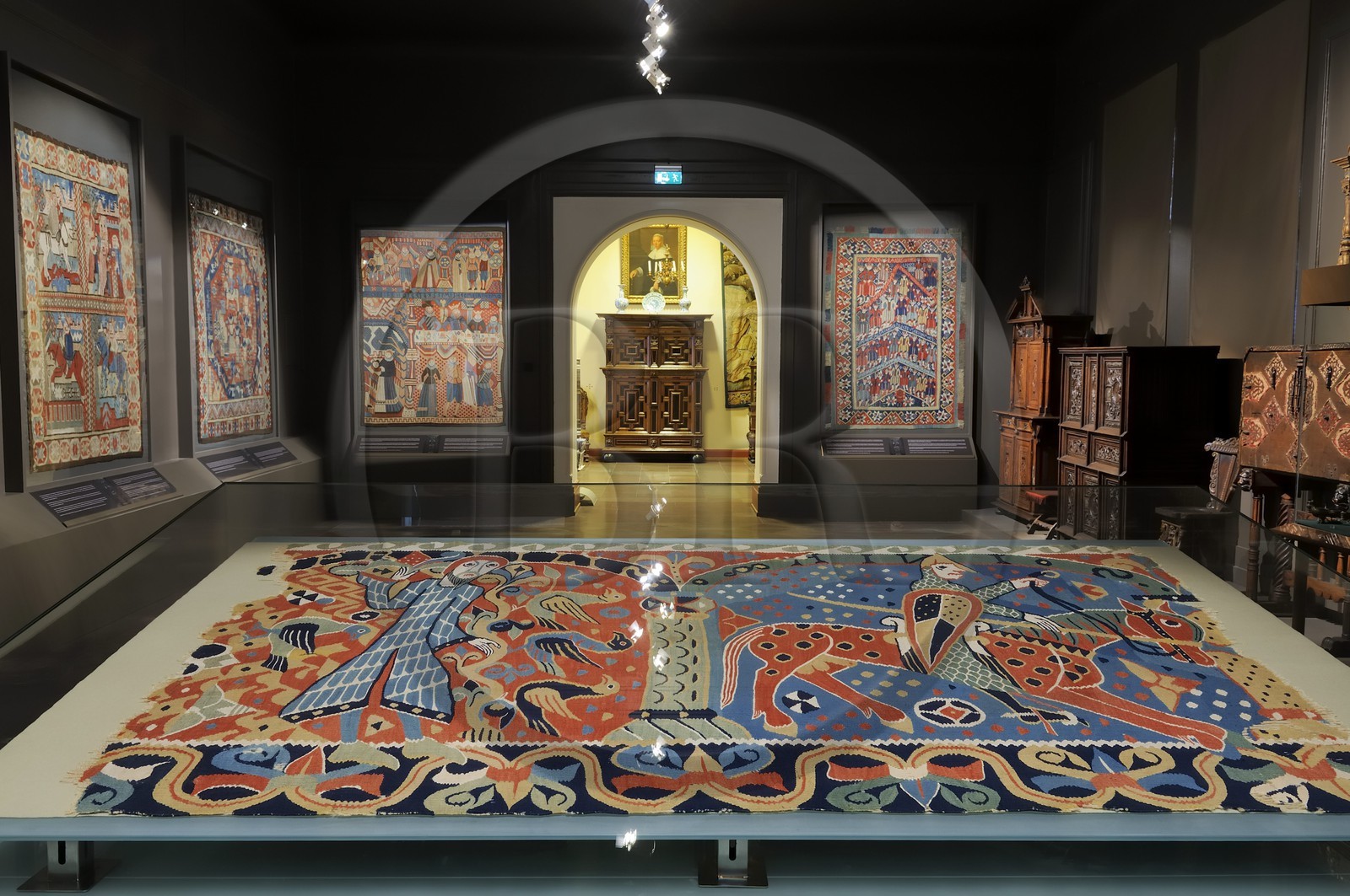 Norway, Oslo, Kunstindustrimuseet (Applied Arts Museum), Baldishol tapestry around 1200