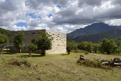 France, Haute Corse, Balagne, the Giussani, Pioggiola, the cultural space (theater, dance, reading, circus) of Stazzona (Forge) welcomes the Aria, the association of actor Robin Renucci