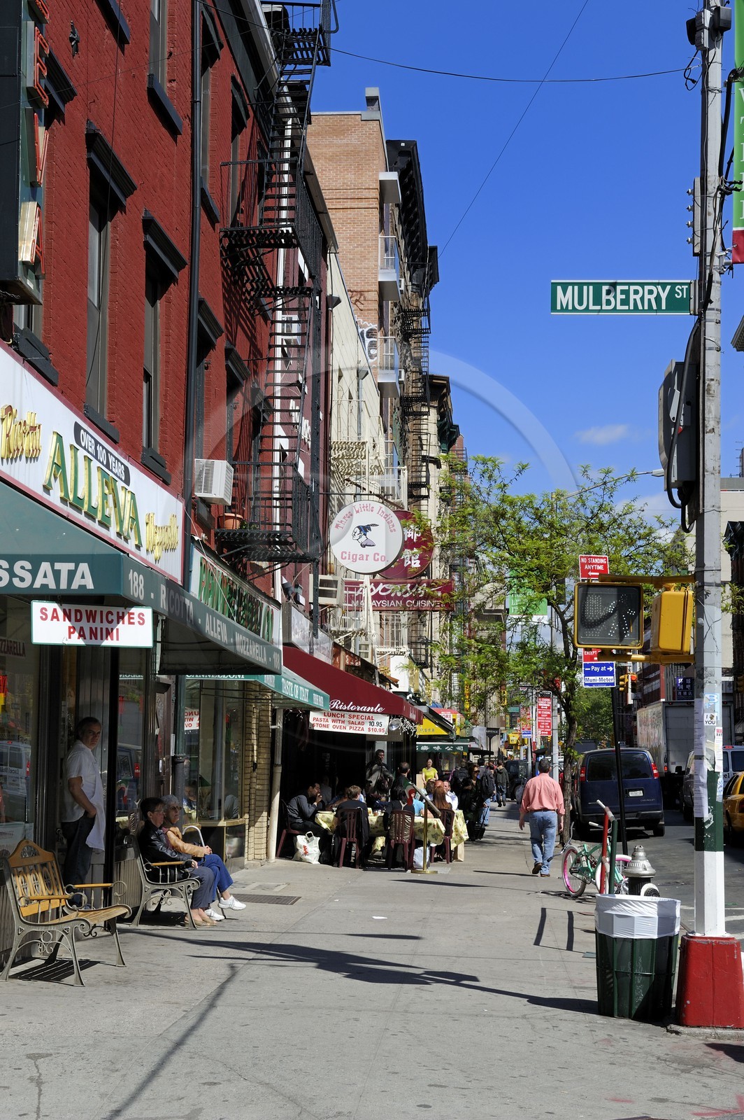 United States, New York, Manhattan, the neighborhood of Little Italy, Mulberry Street